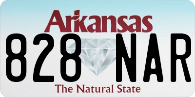 AR license plate 828NAR