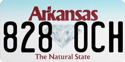 AR license plate 828OCH