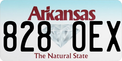 AR license plate 828OEX