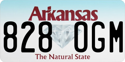 AR license plate 828OGM