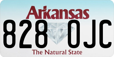 AR license plate 828OJC