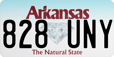 AR license plate 828UNY