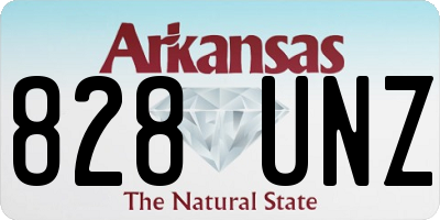 AR license plate 828UNZ
