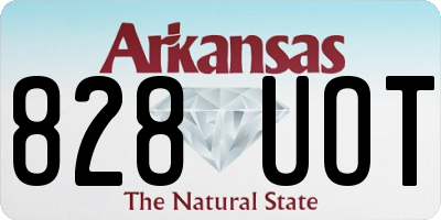 AR license plate 828UOT