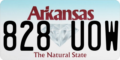 AR license plate 828UOW