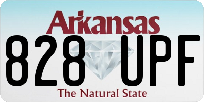AR license plate 828UPF