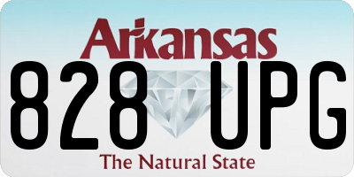 AR license plate 828UPG