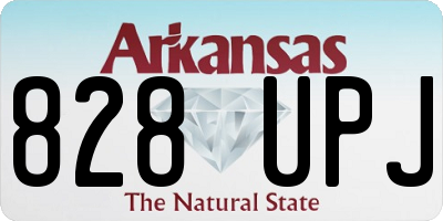 AR license plate 828UPJ