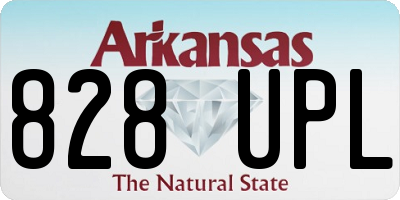 AR license plate 828UPL
