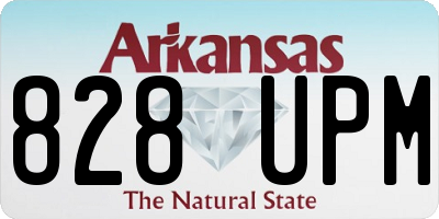 AR license plate 828UPM
