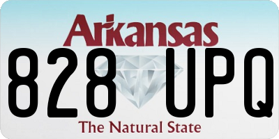 AR license plate 828UPQ