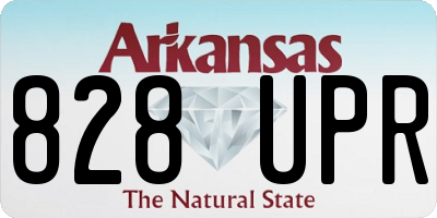 AR license plate 828UPR
