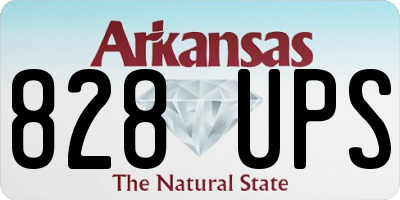AR license plate 828UPS