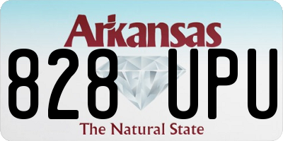 AR license plate 828UPU