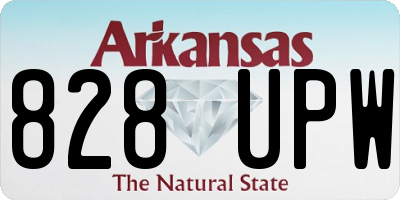 AR license plate 828UPW