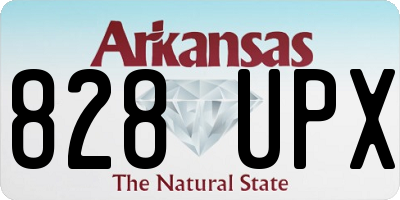 AR license plate 828UPX