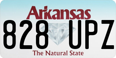 AR license plate 828UPZ