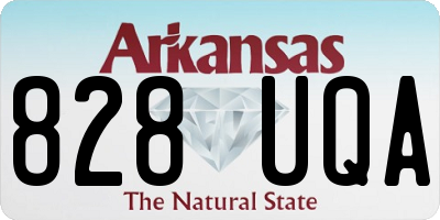 AR license plate 828UQA