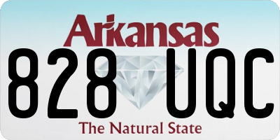 AR license plate 828UQC