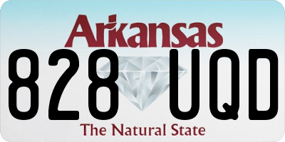 AR license plate 828UQD