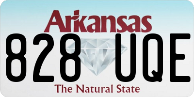 AR license plate 828UQE