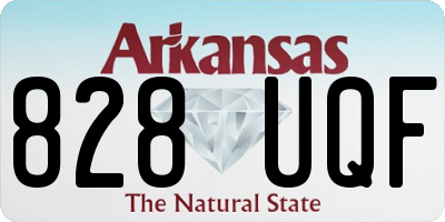 AR license plate 828UQF