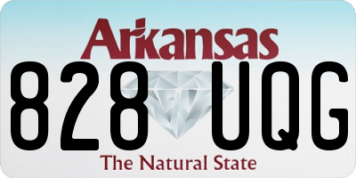 AR license plate 828UQG