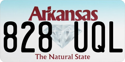 AR license plate 828UQL