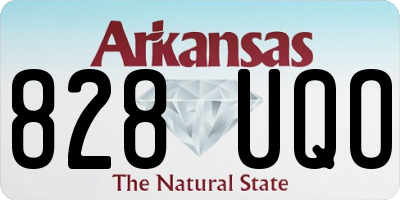 AR license plate 828UQO