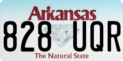AR license plate 828UQR