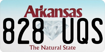 AR license plate 828UQS
