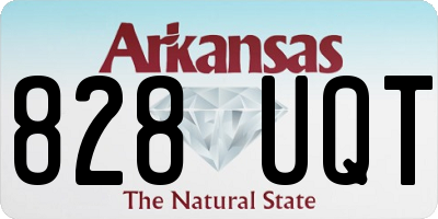 AR license plate 828UQT