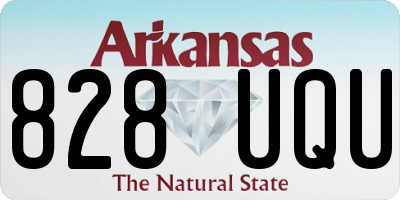 AR license plate 828UQU