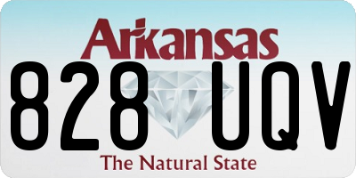 AR license plate 828UQV