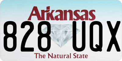 AR license plate 828UQX