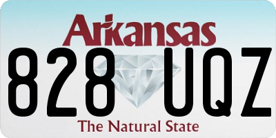 AR license plate 828UQZ