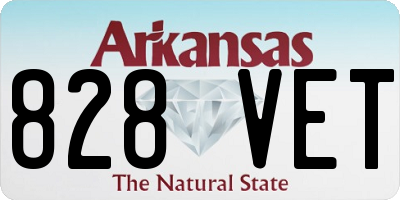 AR license plate 828VET