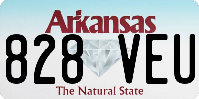 AR license plate 828VEU