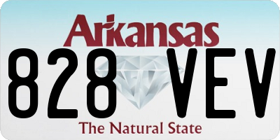 AR license plate 828VEV