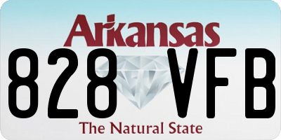 AR license plate 828VFB