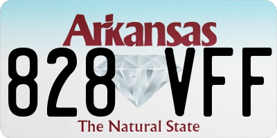 AR license plate 828VFF