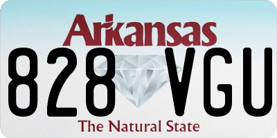 AR license plate 828VGU