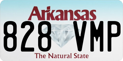 AR license plate 828VMP