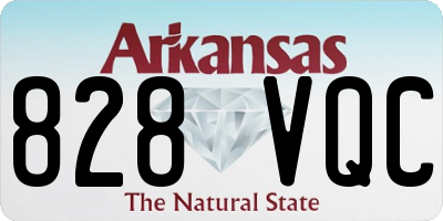 AR license plate 828VQC