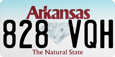 AR license plate 828VQH