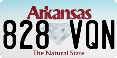 AR license plate 828VQN