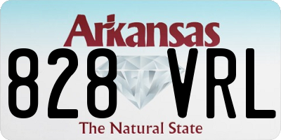 AR license plate 828VRL