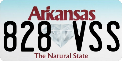 AR license plate 828VSS