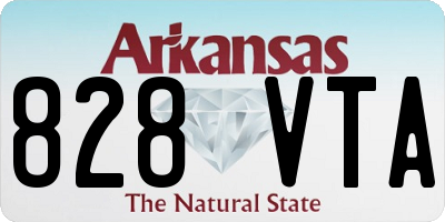 AR license plate 828VTA