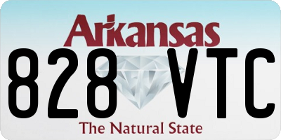 AR license plate 828VTC